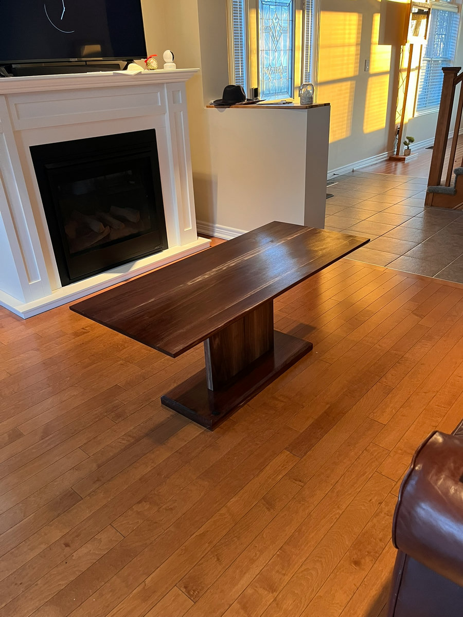 Black walnut coffee table